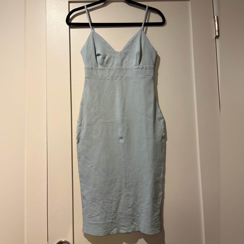 Lulu's Bodycon Light Blue Midi Dress Size S